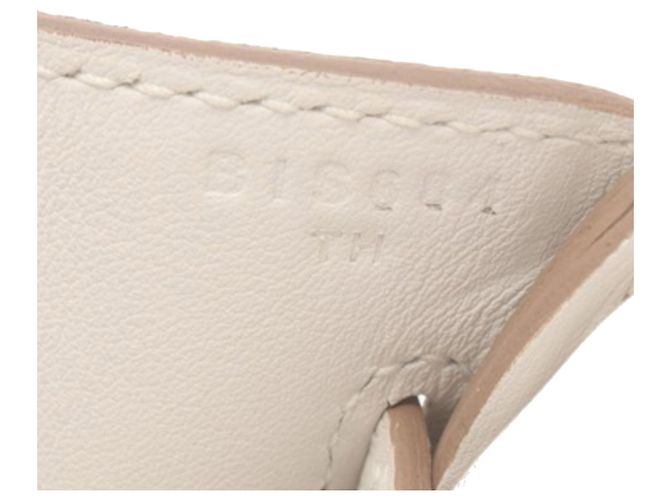 Hermès Kelly Hac A Dos PM in Togo bianco Bianco sporco - vista 5