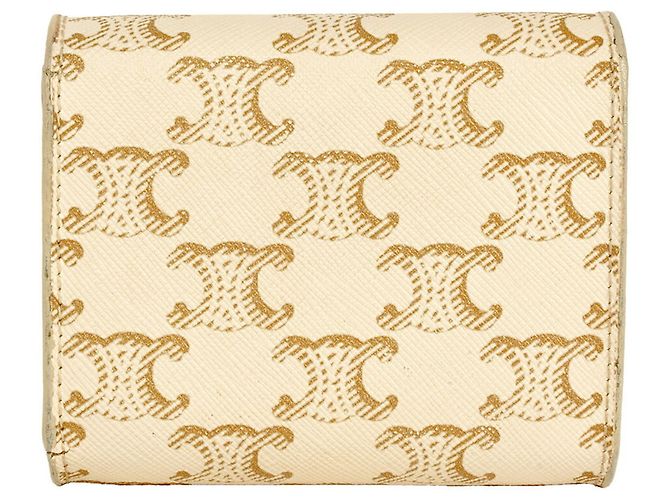 Céline Cartera Pequeña con Solapa Celine Triomphe Castaño Crudo - vista 2