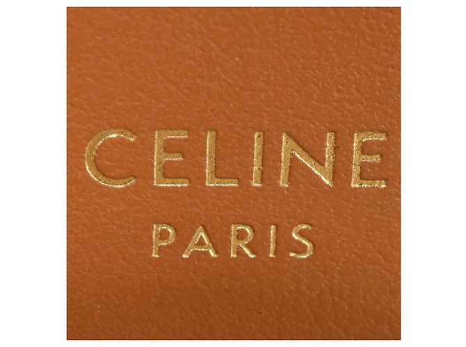 Céline Cartera Pequeña con Solapa Celine Triomphe Castaño Crudo - vista 6