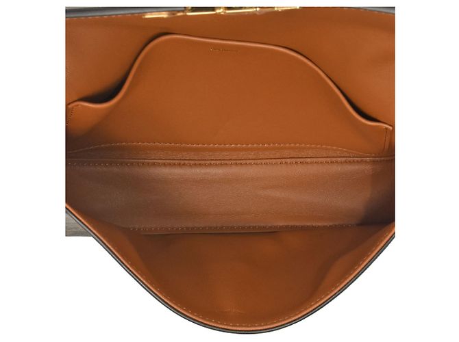 Céline Celine Triomphe Schultertasche Schwarz Dunkelbraun - Ansicht 5