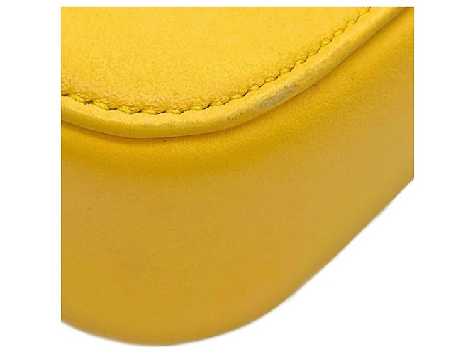 Camera Borsa a tracolla in pelle gialla Balenciaga XS Giallo - vista 6