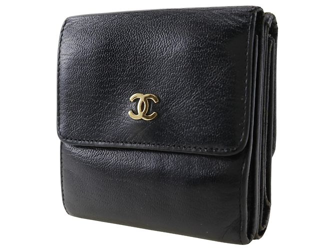 Billetera bi-fold Chanel Coco Mark Negro - vista 2