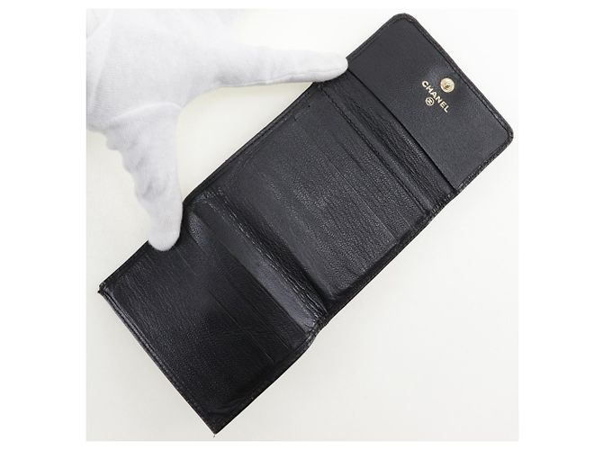 Billetera bi-fold Chanel Coco Mark Negro - vista 5