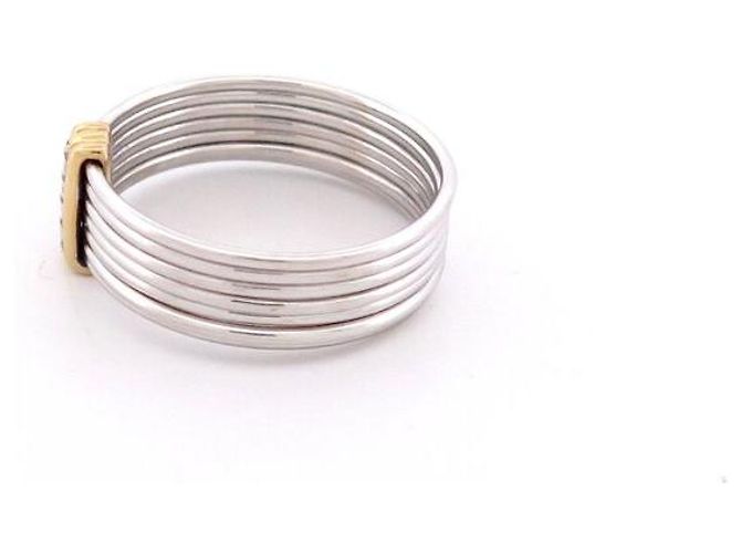 ANELLO MAUBOUSSIN I 7 PECCATI DI TE RI0702WYDI 52 ORO BIANCO 18K GIALLO - vista 3