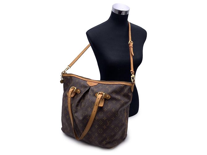 Louis Vuitton Monogram Canvas Palermo GM Tote Bag mit Schultergurt Braun - Ansicht 3