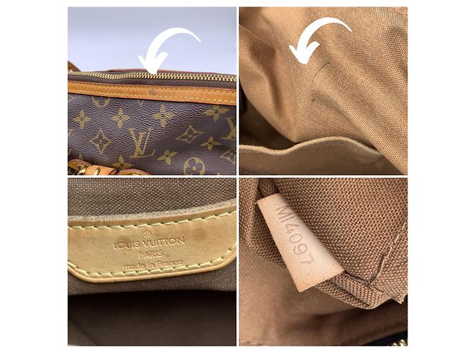 Louis Vuitton Monogram Canvas Palermo GM Tote Bag mit Schultergurt Braun - Ansicht 7