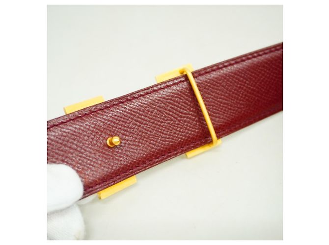 Cintura in vitello Epsom oro Constance di Hermès D'oro - vista 5