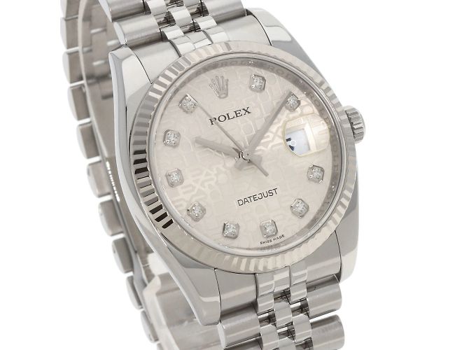 Relógio Rolex Datejust 116234G com diamantes - vista 4
