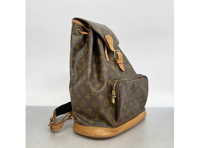 Zaino Montsouris GM Monogramma Louis Vuitton Marrone - vista 2