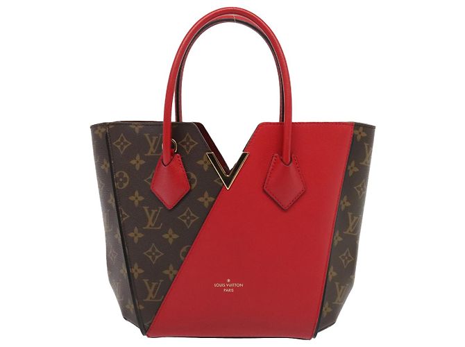 LOUIS VUITTON Monogram Kimono PM Borsa a Mano Rossa M41856 LV Auth 89974SA Rosso - vista 13