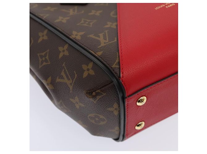 LOUIS VUITTON Monogram Kimono PM Borsa a Mano Rossa M41856 LV Auth 89974SA Rosso - vista 17