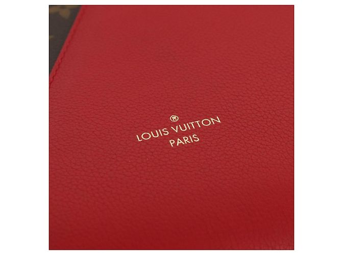 LOUIS VUITTON Monogram Kimono PM Borsa a Mano Rossa M41856 LV Auth 89974SA Rosso - vista 18