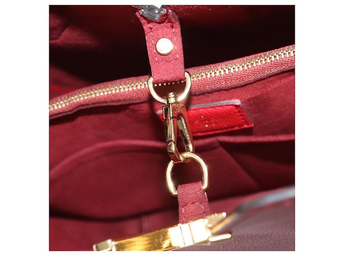 LOUIS VUITTON Monogram Kimono PM Borsa a Mano Rossa M41856 LV Auth 89974SA Rosso - vista 19