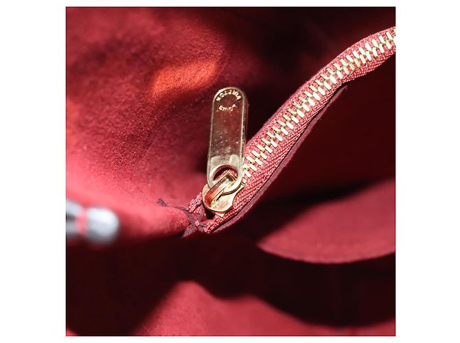 LOUIS VUITTON Monogram Kimono PM Borsa a Mano Rossa M41856 LV Auth 89974SA Rosso - vista 26