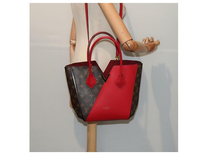 LOUIS VUITTON Monogram Kimono PM Borsa a Mano Rossa M41856 LV Auth 89974SA Rosso - vista 32
