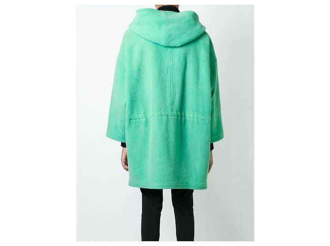 Cappotto di lana turchese Gianni Versace - vista 4