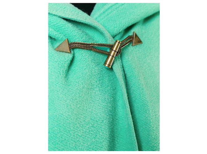 Cappotto di lana turchese Gianni Versace - vista 5