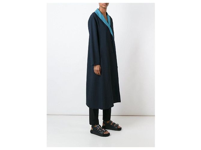 Abrigo reversible azul Issey Miyake - vista 3