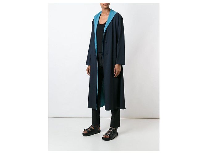 Abrigo reversible azul Issey Miyake - vista 4