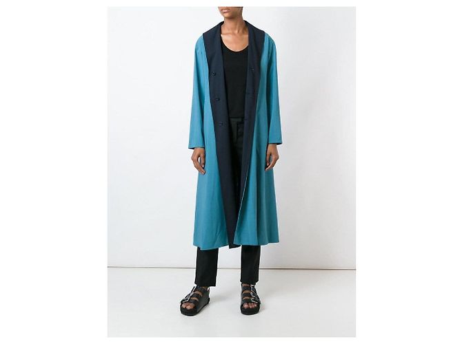 Abrigo reversible azul Issey Miyake - vista 6