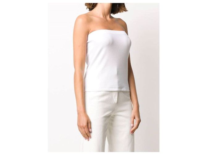 Top de algodón blanco Maison Martin Margiela - años 2000 - vista 2
