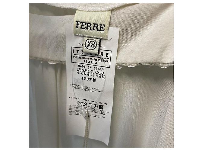 Weiße Paillettenbluse von Gianfranco Ferré - Ansicht 6