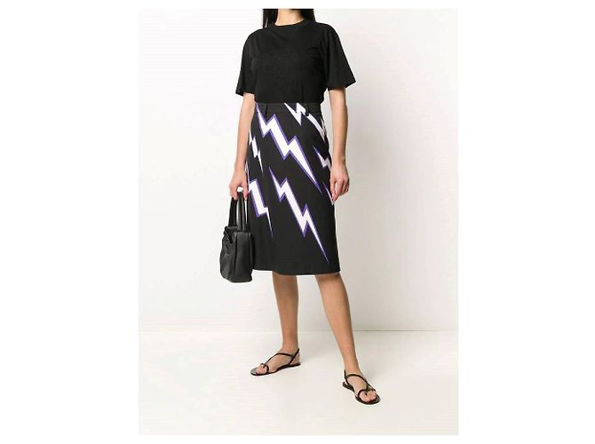 Camiseta de algodón negra Valentino Negro - vista 2