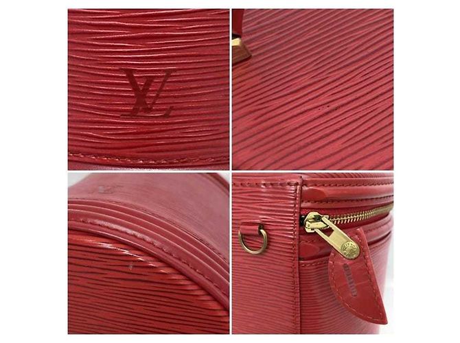 Cannes Borsa Vanity Louis Vuitton in rosso castigliano - vista 10