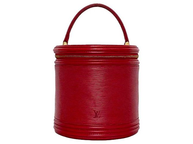 Cannes Borsa Vanity Louis Vuitton in rosso castigliano - vista 2