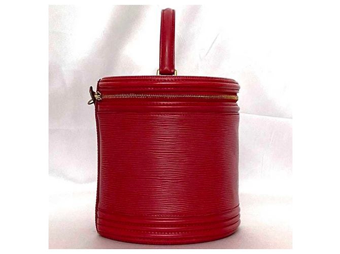 Cannes Borsa Vanity Louis Vuitton in rosso castigliano - vista 3