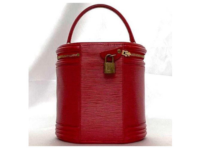 Cannes Borsa Vanity Louis Vuitton in rosso castigliano - vista 4
