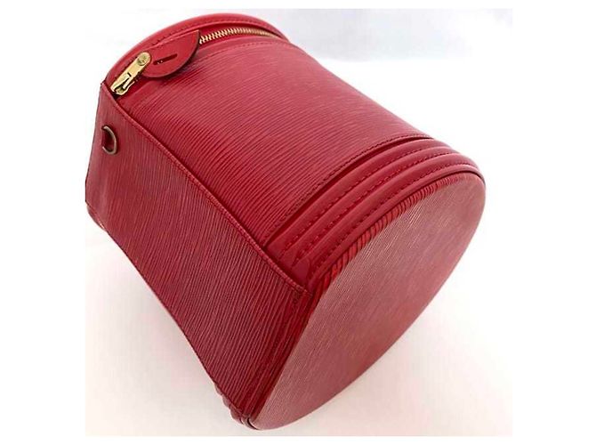 Cannes Borsa Vanity Louis Vuitton in rosso castigliano - vista 5