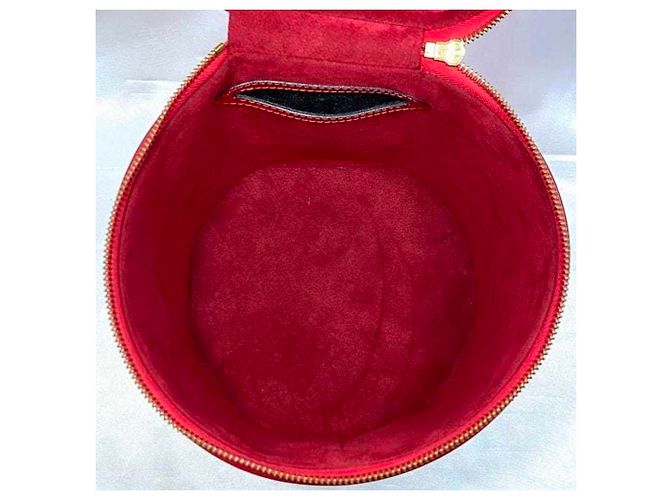 Cannes Borsa Vanity Louis Vuitton in rosso castigliano - vista 7