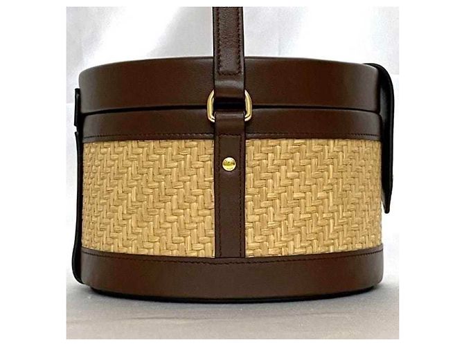 Céline Borsa a Spalla Celine Tambour Marrone Beige - vista 5