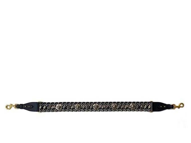 Cinghia a Spalla Christian Dior Beige Blu navy - vista 3