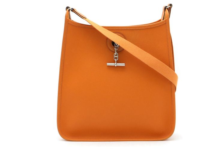 Hermès Borsa a Spalla Hermes Vespa PM Arancione - vista 2