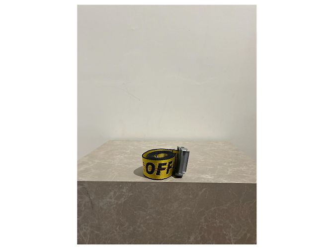 Off White OFF-WHITE Gürtel T.International M Baumwolle Gelb - Ansicht 2