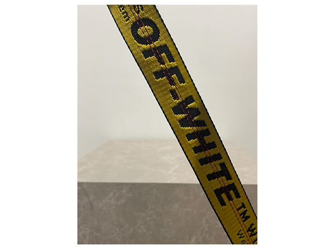 Off White OFF-WHITE Gürtel T.International M Baumwolle Gelb - Ansicht 5