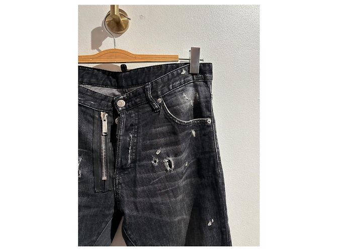 Jeans DSQUARED2 T.FR 44 Algodón Negro - vista 3