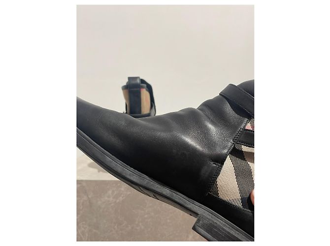 Stivaletti BURBERRY T.EU 38 Pelle Nero - vista 6