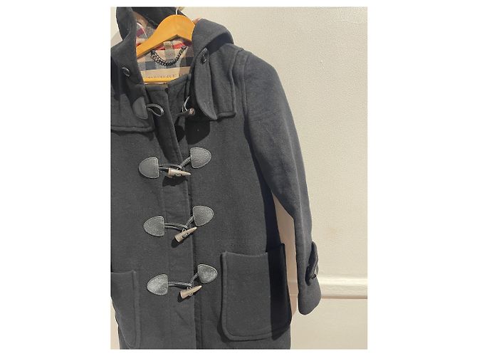 Abrigos BURBERRY T.FR 36 Lana Negro - vista 2