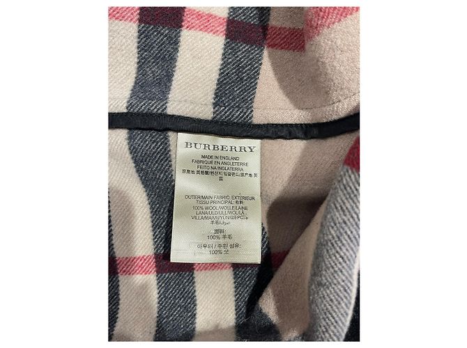 Abrigos BURBERRY T.FR 36 Lana Negro - vista 6