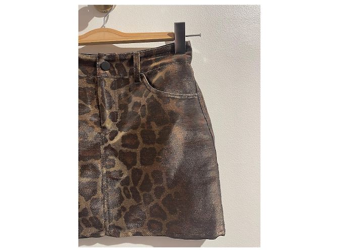 Gonna DMN T.FR 38 Cotone Marrone - vista 3