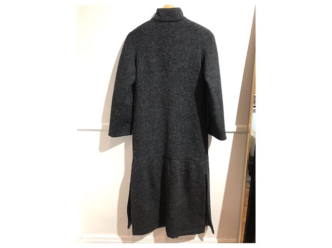 Abrigos CHANEL T.Internacional XS Lana Gris - vista 4