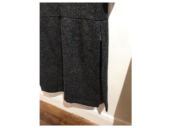 Abrigos CHANEL T.Internacional XS Lana Gris - vista 5