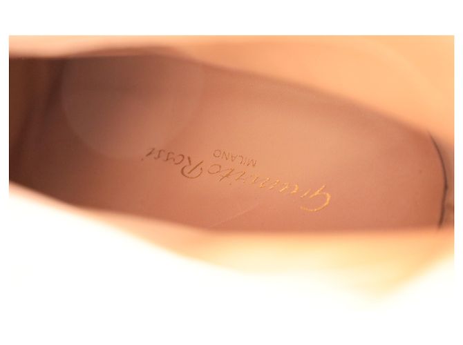 Stivaletti ricamati Gianvito Rossi in velluto rosa - vista 25