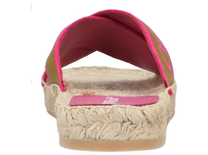 Espadrillas in cotone verde Off White - vista 3