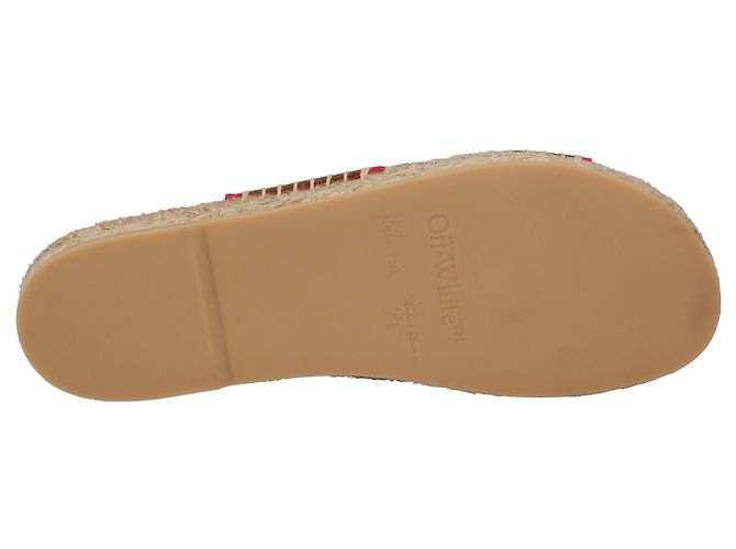 Espadrillas in cotone verde Off White - vista 4