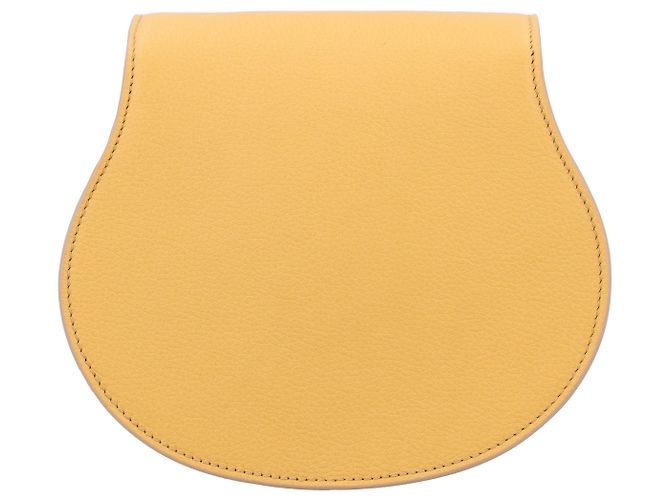 Borsa a sella Marcie Small Chloé Gialla - vista 4