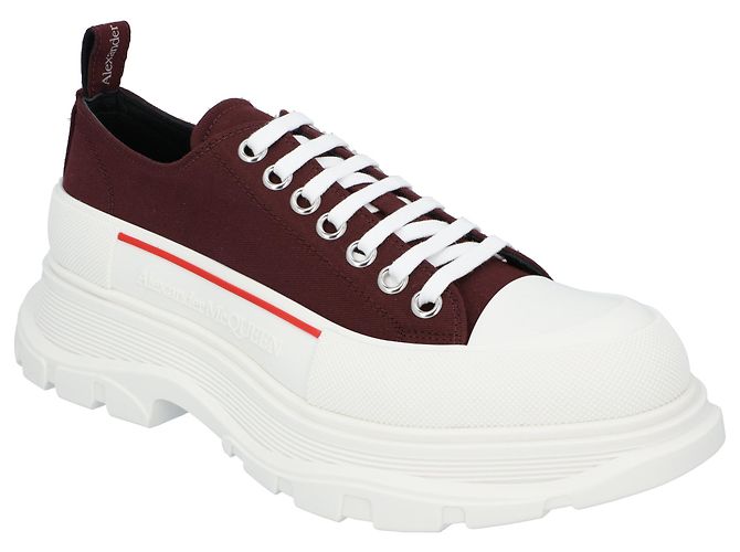Sneaker Tread Alexander McQueen 'Bordeaux Bianco' Rosso - vista 5